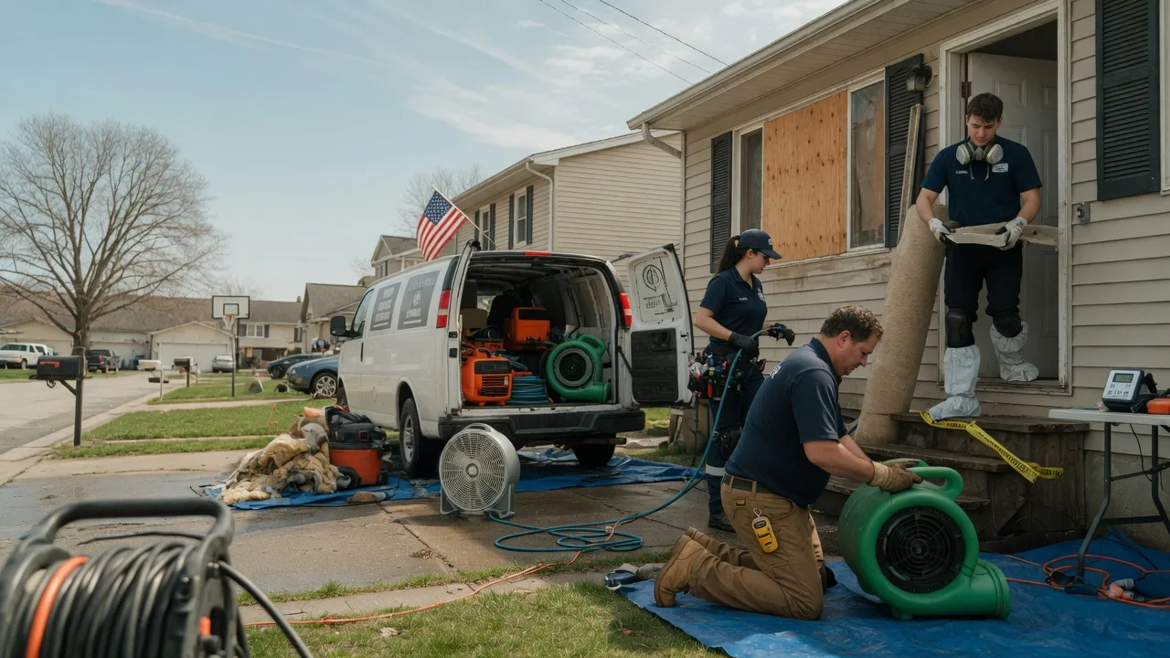 Water Damage Restoration in Harmony, IN near me